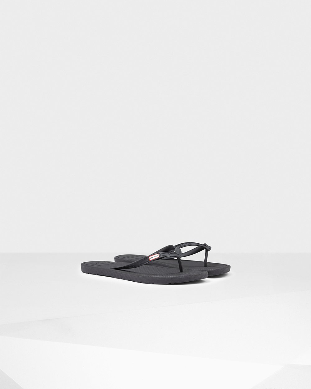 Hunter Original Flip Flops - Online Store Mens Black - DMPFWX853